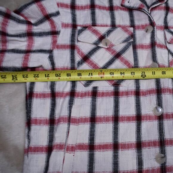 Zara Plaid Oversized Boxy Shirt Jacket Women’s Small Italian Fabric Shacket - Picture 5 of 14